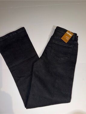 Kensie Jeans Vintage Luxe High Rise Flare Savanah Black Color NEW